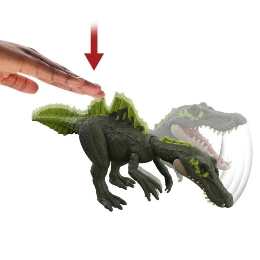 Figurine Dinosaure Ichthyovenator en plastique avec des détails réalistes et couleurs vives