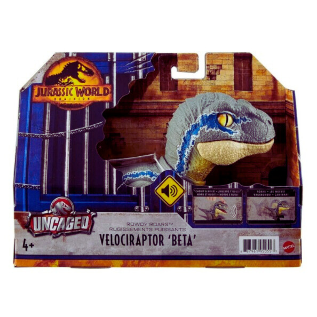 Figurine Dinosaure Vélociraptor de Jokajeux avec sons réalistes pour les amateurs de Jurassic World
