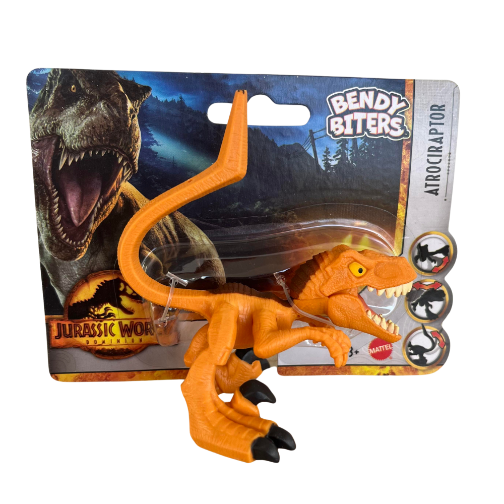 Figurine Dinosaure Atrociraptor en plastique flexible, idéale pour les jeux d'imagination des enfants