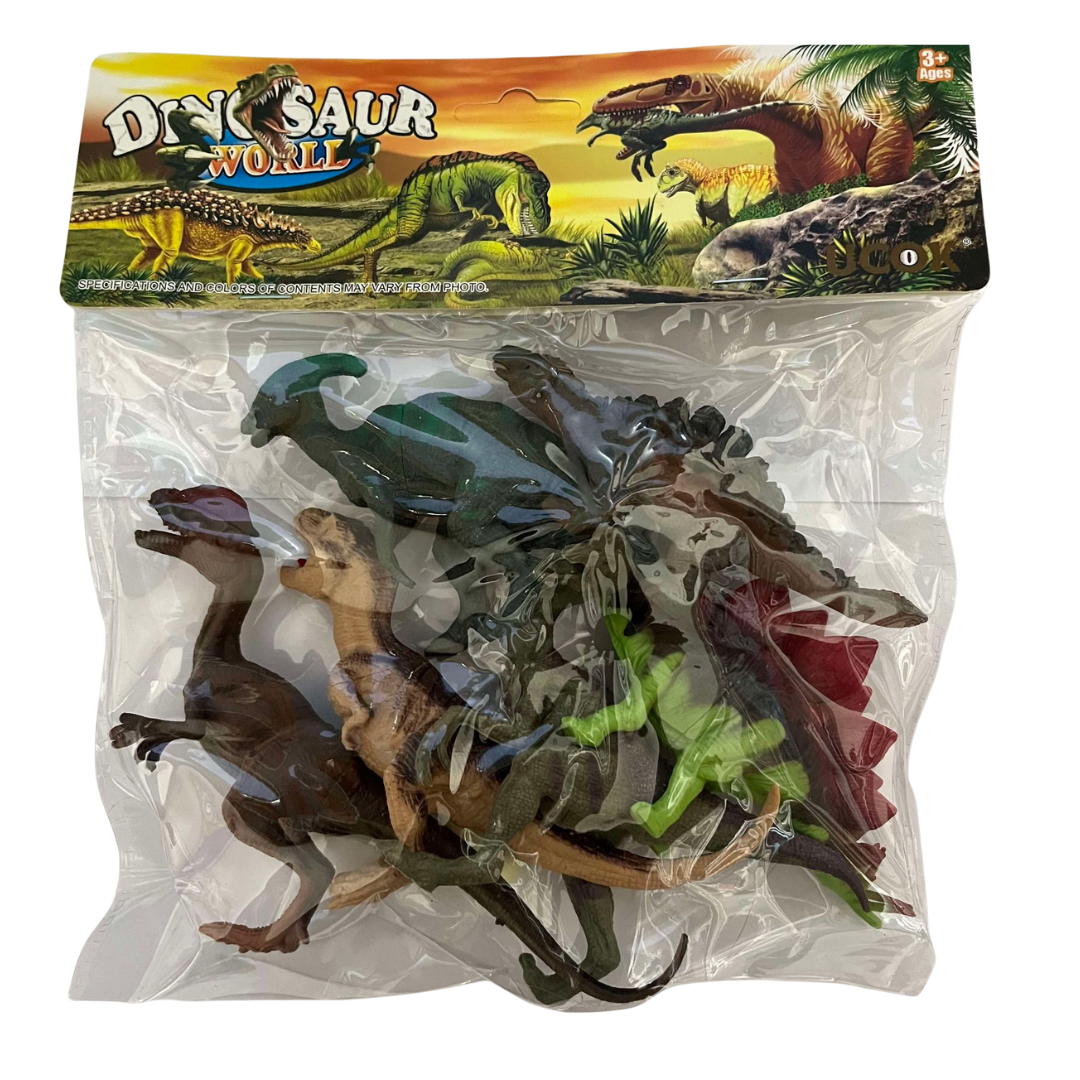 Sachet de 6 Mini-Figurines Dinosaures de Jokajeux pour les enfants à partir de 3 ans
