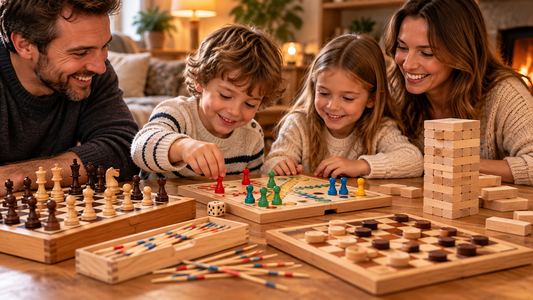 Jeux de société en bois : 5 classiques pour les soirées en famille