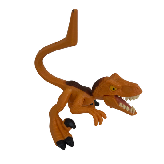 Figurine Dinosaure Atrociraptor en plastique orange, parfait pour les amateurs de dinosaures