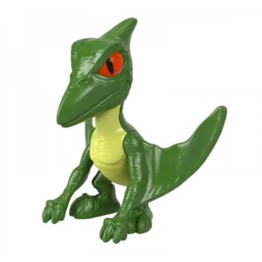 Figurine Dinosaure Dominion Pteranodon en plastique vert avec des yeux rouges pour les enfants