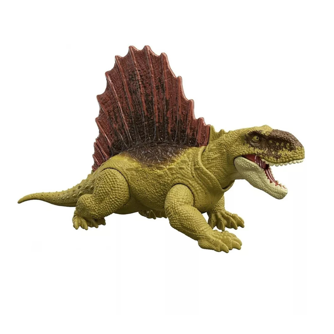 Figurine dinosaure jurassic world en plastique détaillée avec des couleurs vives et une grande nageoire dorsale