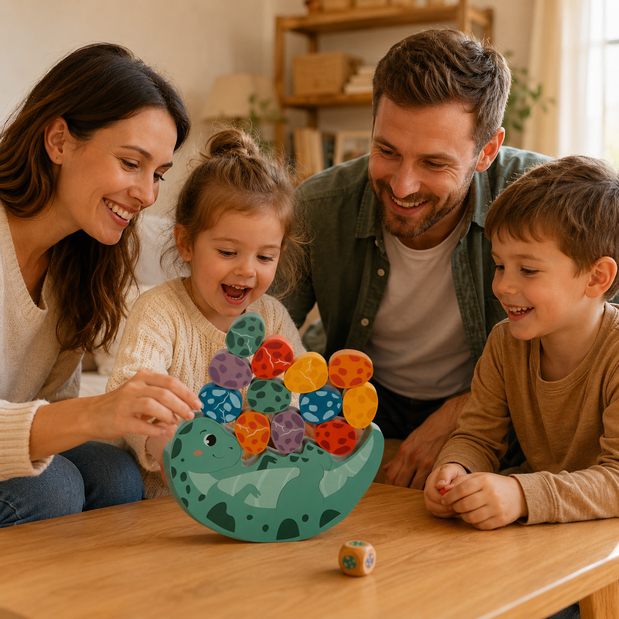 Jeu d'équilibre dinosaure Montessori - Motricité Fine et Concentration dès 3 Ans