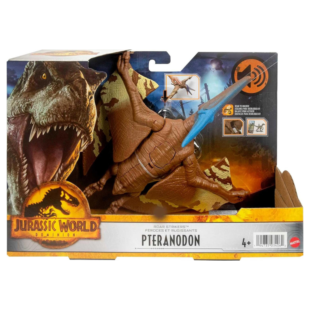 Figurine Dinosaure Pteranodon de Jurassic World avec effets sonores pour les enfants à partir de 4 ans