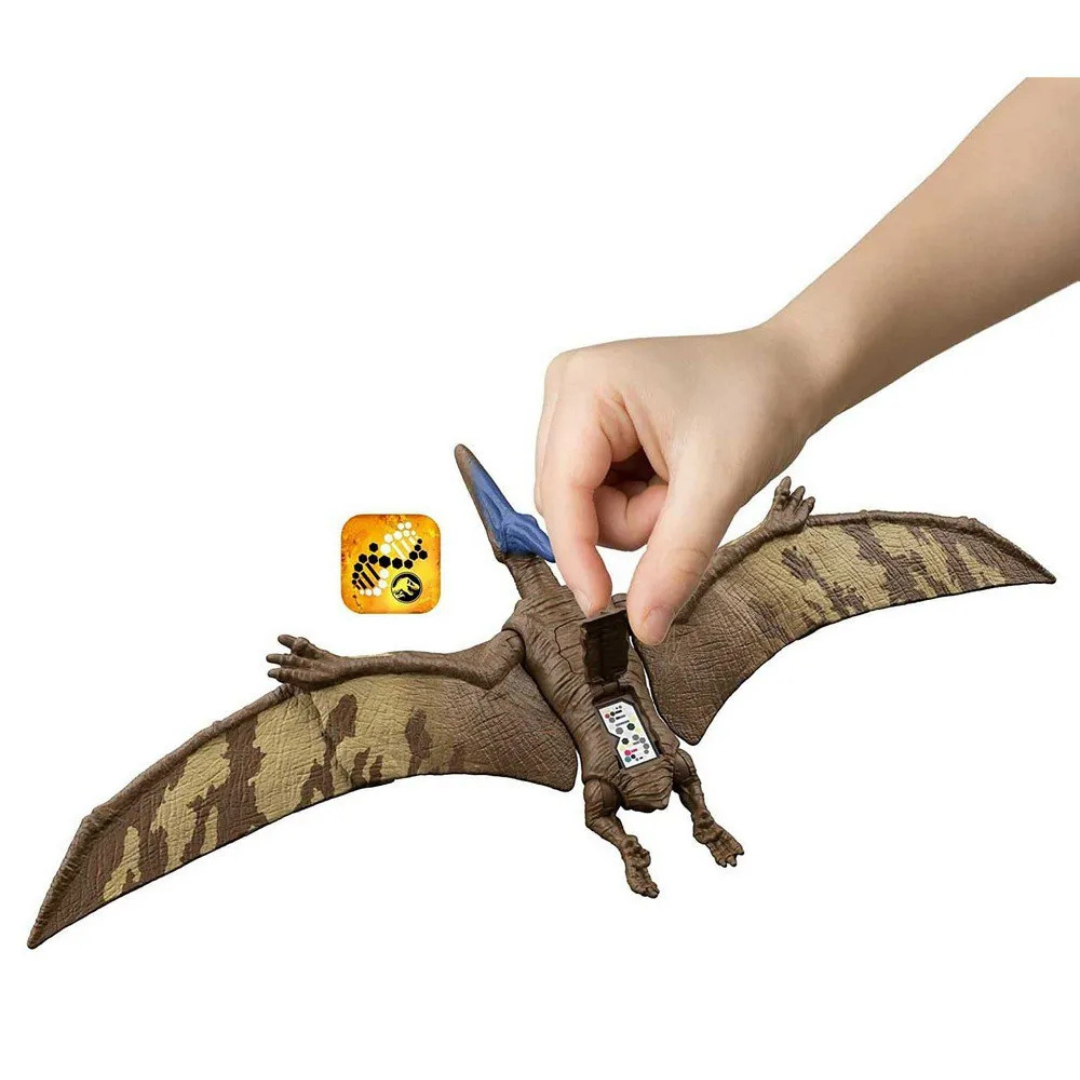 Figurine Dinosaure Pteranodon en vol, jouet interactif pour les enfants avec ailes mobiles